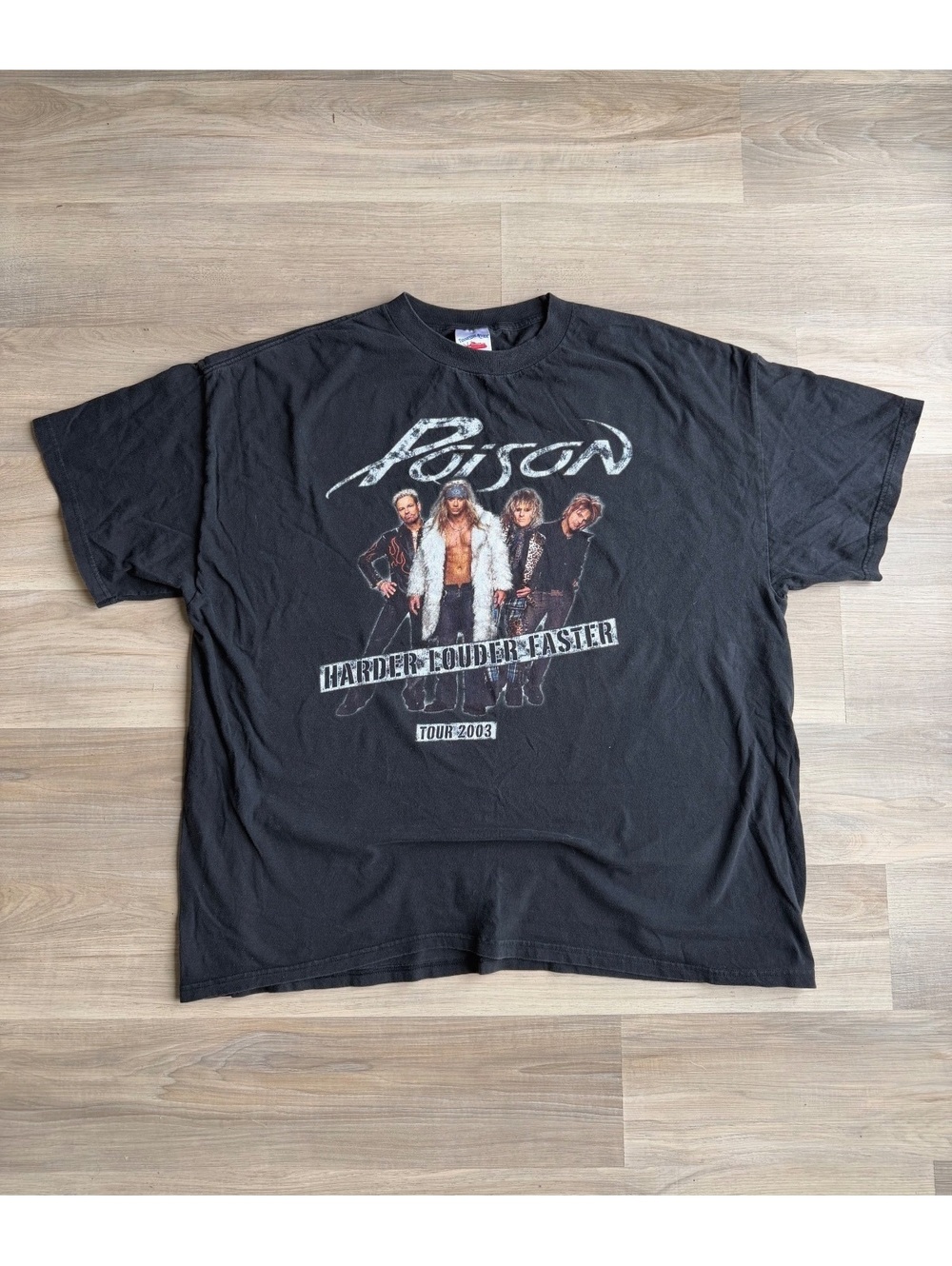 Vintage 2003 Poison Harder Louder Faster Band T-Shirt